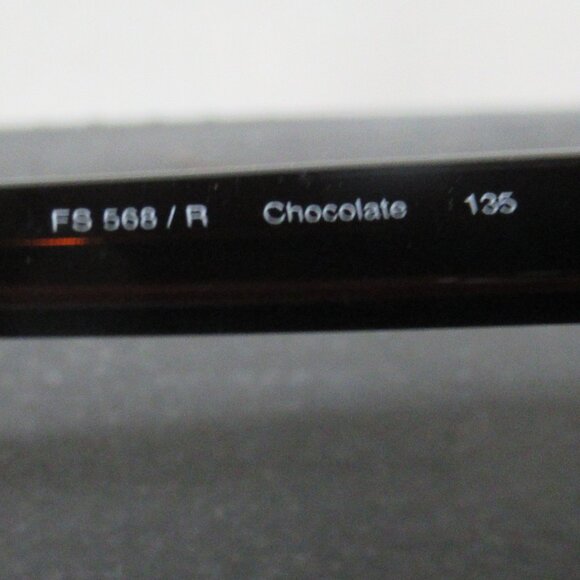FENDI F568/R Sunglasses Frame Italy 52-15-135 Chocolate Crystal Brown main image 3